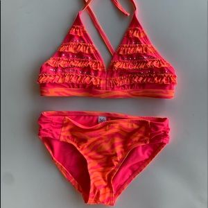 Bundle of 2 sets of Justice Swim suits size 12